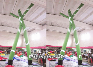 6m Height Green Inflatable Air Sky Dancer for Exhibition and Outdoor Advertisement
