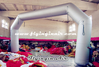 Silvery Inflatable Spider Arch for Sports Match and Events Door