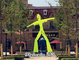 Yellow Advertising Inflatable Sky Dancer with Two Legs for Outdoor