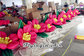 10m Pink Inflatable Flower Chain for Wedding, Party and Stage Supplies