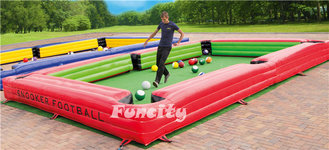 China Snooker Football Inflatable Sport Game For School Activities supplier