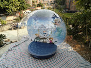 CE Outdoor Snow Globe Inflatable / Airblown Snow Globe For Events