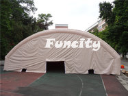 Size 54x12x1.5m Air tight 0.55mm PVC Tarpaulin Inflatable Tent For Exhibition