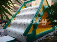 Yellow and Green Size 7.6*4.6*4M Made of 0.9MM PVC Tarpaulin Inflatable Water Slide