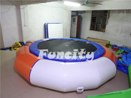 0.9mm PVC Tarpaulin Inflatable Water Trampoline For Amusement Water Park