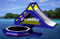 0.9MM Thickness Plato PVC Tarpaulin inflatable slide / Inflatable Water Toys for kids