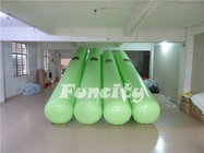 7M Length 0.5m diameter Green Color  Airtight  Floating Water Buoys for Aqua park  Enclosure