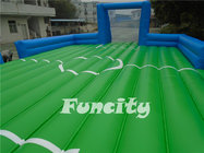 Double Layer Bottom Inflatable Soccer Field Giant Football Playground For School