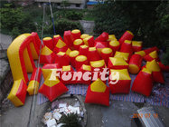Waterproof 32pc Paintball Bunker Inflatable Paintball Game For Entertainment