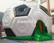 0.55MM PVC Football Inflatable Jumping Castle / Inflatable Bouncy Castle For Kids