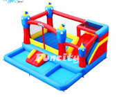 Customizable Color Inflatable Castle Bounce With Wide Slide For Sale