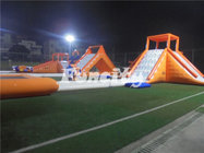 Waterproof PVC Tarpaulin Inflatable Amusement Park Slides With Large Water Swing Toys