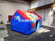 5 Years Lifespan Inflatable Family Tents / Durable Colorful Party Tent Rental