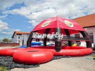 Big Funny Camping Inflatable Igloo Tent With Water Pool / Water Trampoline