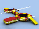 0.9MM Thickness PVC Tarpaulin Inflatable Water Trampoline for Adults Used in the Lake Red/Yellow