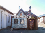 Cool Inflatable Party Tent / Family Tent With Door and Windows , Chimney