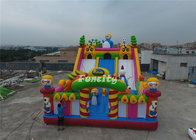 Double Stitching PVC Tarpaulin Inflatable Slide Fun City Inflatable Bouncing Castle