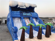 0.55mm PVC Tarpaulin Inflatable Dry Slides , 11 Meter Jumping Inflatable Slide