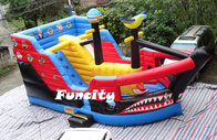 Kid Attractive Inflatable Combo Bouncers Pirate Ship Bouncer For Amusement Park