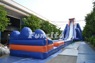 Giant Customized 0.55 Mm Pvc Tarpaulin Inflatable Water Slide 50*14*13 m H