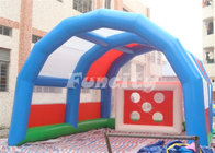 Customized Size Inflatable Sport Games , Inflatable Soccer Shoot Games
