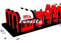 Customized Size 22mL*6mW*5.4mH 5k Inflatable Obstacle Course Run Race