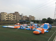 PVC Tarpaulin Inflatable Obstacle Water Park Inflatable Sport Games 37M * 22M