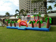 Custom 0.55mm PVC Tarpaulin Popular Jumping Bounce Inflatable Playground For Kids