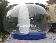 Christmas PVC Tarpaulin PVC Giant Inflatable Snow Globe Winter Wonder Snow Ball