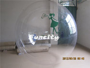 Durable 1.5M Transparent Inflatable Water Walking Ball 0.8MM TPU for kids with TIZIP zipper