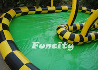 Clear PVC / TPU Inflatable Zorb Ball with 3m outer diameter / 2m inner diameter with Ramp