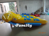 Colorful 0.9 PVC Tarpaulin Inflatable Fly Fish For Six people