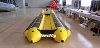 0.9mm Thickness PVC Tarpaulin Inflatable Banana Boat For Holiday Entertainment
