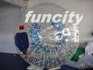 1.0mm TPU material Transparent Inflatable Grass Zorbing Ball with Soft Cushion