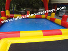 0.9mm PVC Tarpaulin Inflatable Water Pools with protective Pillar and Net