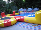 0.6mm Plato PVC Tarpaulin Red and Blue Inflatable Swimming Water Pool for amusement park