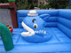 Print Logo 8m x 6m x 4m Playground Inflatable Fun City With Air Blower supplier