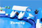 Custom Size Giant Inflatable Water Park Equipment On Land For Amusement Park supplier