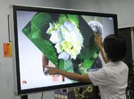 wall mounted 50 inch touch screen monitor with DVI VGA HDMI input