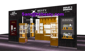 jewellery fair booth display showcases and window cabinets