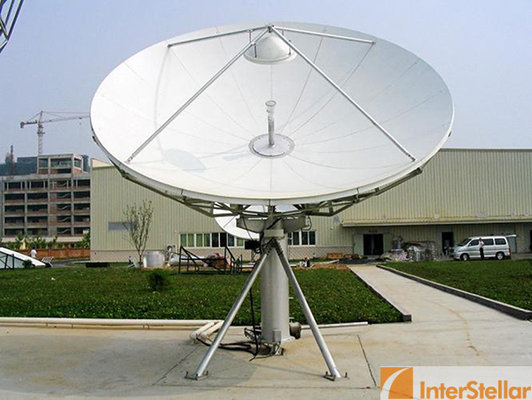 China InterStellar 4.5m Ku band Rx TX Satellite Antenna / Uplink Station 4.5m Antenna/4.5m Dish supplier