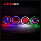 China Factory fashion style car accessories 2.5 inch 35W hid bi xenon projector lens with double angel eyes