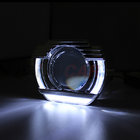 New Arrival 3 Inch Led Projector Lens Headlight Shroud With White Yellow Led Angel Eyes Auto Parts