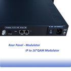 Digital TV 16 In 1 Edge IP QAM Modulator With Mux &amp; Scr For Annex A B C COL5416 supplier