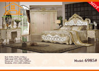 antique Royal luxury wood home fancy Top Class Wooden Slats Hot selling rococo China wholesale bedroom furniture set