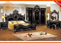 Antique wooden Hot selling model new design double Classic Italian provincial Antique wooden bedroom furniture set