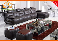 modern italian cheap black tufted microfiber leather sleeper reclining sectional corner sofa set factory sofa sale