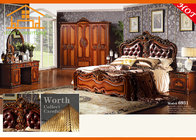 big luxury antique wooden carved pu leather multi-purpose sofa bed iron bedroom furniture bed set price