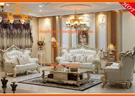 European style antique luxury Living room wooden sofa set designs