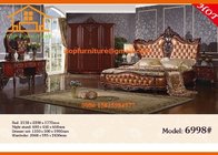 2016 antique luxury wooden Chesterfield leather sofa furniture sets for living room